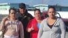 Los activistas (de izquierda a derecha) Katia Hernández Torres, Esteban Ajete Abascal, Irina León Valladares y Lisandra Orraca Guerra.