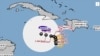 Mapa con el pronóstico de trayectoria de Melissa.